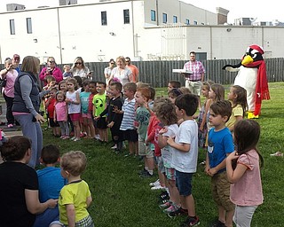 Neighbors | Submitted.Preschool teacher Elaine Ruby led all of the preschool children in finger plays and songs at the 2017 “Celebrate Families Picnic” of the A.C.C. Preschool Childcare Center.
