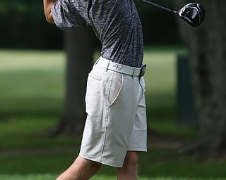 Maxwell Moldovan of Uniontown, Ohio drives on hole 8 during the third and final round of the AJGA Mill Creek Foundation Junior All-Star, Tuesday, June 2017, 2017 at Mill Creek Golf Course. ..(Nikos Frazier | The Vindicator)..