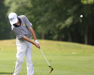 Jude Cummings of Pittsford, N.Y. chips on hole 8 during the third and final round of the AJGA Mill Creek Foundation Junior All-Star, Thursday, June 22, 2017 at Mill Creek Golf Course. ..(Nikos Frazier | The Vindicator)..