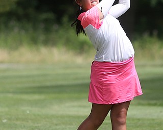 Sophie Zhang-Murphy of Bejing, drives on hole 13 during the third and final round of the AJGA Mill Creek Foundation Junior All-Star, Thursday, June 22, 2017 at Mill Creek Golf Course. ..(Nikos Frazier | The Vindicator)..