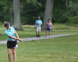 Taylor Kehoe of Strathroy, Canada chips on hole 14 during the third and final round of the AJGA Mill Creek Foundation Junior All-Star, Thursday, June 22, 2017 at Mill Creek Golf Course. ..(Nikos Frazier | The Vindicator)..