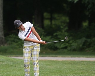Manhua Chen of Dongguan, China chips on hole 16 during the third and final round of the AJGA Mill Creek Foundation Junior All-Star, Thursday, June 22, 2017at Mill Creek Golf Course. ..(Nikos Frazier | The Vindicator)..