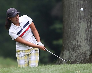 Manhua Chen of Dongguan, China chips on hole 16 during the third and final round of the AJGA Mill Creek Foundation Junior All-Star, Thursday, June 22, 2017 at Mill Creek Golf Course. ..(Nikos Frazier | The Vindicator)..