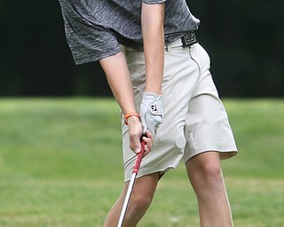 Maxwell Moldovan of Uniontown, Ohio drives on hole 17 during the third and final round of the AJGA Mill Creek Foundation Junior All-Star, Thursday, June 22, 20177 at Mill Creek Golf Course. ..(Nikos Frazier | The Vindicator)..