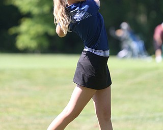 Jenna Jacobson drives on hole 10 during the Greatest Golfer of the Valley Junior Qualifier on the North Course at Mill Creek Golf Course, Wednesday, June 28, 2017 at Mill Creek Golf Course. ..(Nikos Frazier | The Vindicator)..
