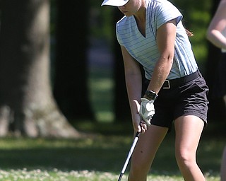 Taylor Ross chips on hole 9 during the Greatest Golfer of the Valley Junior Qualifier on the North Course at Mill Creek Golf Course, Wednesday, June 28, 2017 at Mill Creek Golf Course. ..(Nikos Frazier | The Vindicator)..