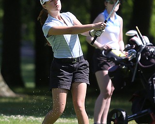 Taylor Ross chips on hole 9 during the Greatest Golfer of the Valley Junior Qualifier on the North Course at Mill Creek Golf Course, Wednesday, June 28, 2017 at Mill Creek Golf Course. ..(Nikos Frazier | The Vindicator)..
