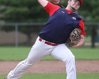 SBA Aces batter Nick Benson (30) pitches during the 2nd inning as Astro Falcons takes on SBA Aces, Saturday, July 1, 2017 at Bob Cene Park. Astros won 6-0...(Nikos Frazier | The Vindicator)..