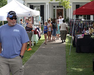 People peruse the vendors during the 11th annual Celebrate Poland weekend at Village Hall, Saturday, July 1, 2017 in Poland...(Nikos Frazier | The Vindicator)