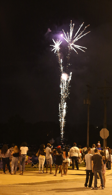 during the Fourth of July Fireworks at the Covelli Centre, Tuesday, July 4, 2017 in Youngstown...(Nikos Frazier | The Vindicator)
