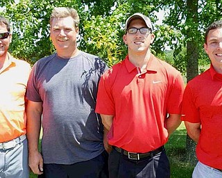 Winners of Applewood Swim Club Scramble: Nate Mullen, Chris Varga, Luke Stanovack and Jim Armeni