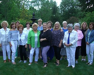 Robin Uler hosted members of the Poland Women’s Club at a picnic at her home. Above, members in attendance were, from left, Pat Granitto, Peggy Stefko, Cathy Stacy, Ruth Ebert, Nancy Wilber, Donna Wolfe, Jennifer Remick, Meg Gabriel, Linda Weaver, Beth Alexoff, Barbara Bartos, Lue Bukovinsky, Lorraine Santoro, Uler, and Cyndi Duncan. The club is planning “Ladies Night Out” for Oct. 16.