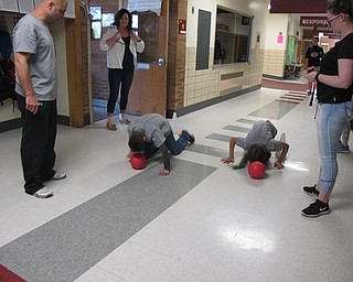 Neighbors | Alexis Bartolomucci.Students participated in a relay race during the fun day on May 26 at Robinwood Lane Elementary.