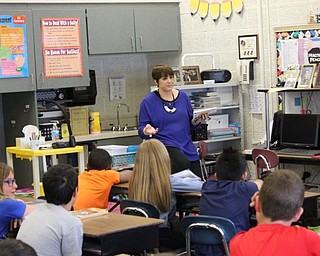Neighbors | Abby Slanker.Local author Michele Gianetti answered questions from C.H. Campbell Elementary School fourth-grade students during a visit to their class to discuss her book about her daughter, “Emily’s Sister,” on May 24.