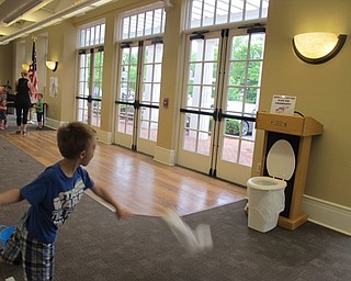 Neighbors | Alexis Bartolomucci.One of the children at the Captain Underpants program at the Poland library tossed a roll of toilet paper into the toilet.