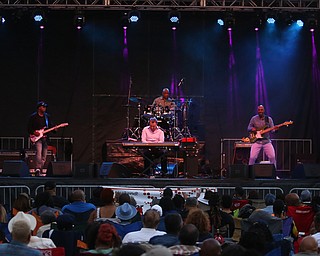 Alex Bugnon performs during the Youngstown Jazz and Wine Fest, Saturday, July 8, 2017 in Central Square in downtown Youngstown...(Nikos Frazier | The Vindicator)