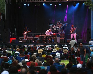 Alex Bugnon performs during the Youngstown Jazz and Wine Fest, Saturday, July 8, 2017 in Central Square in downtown Youngstown...(Nikos Frazier | The Vindicator)