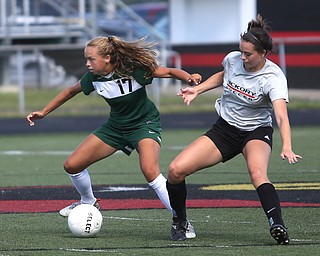 Ali Schroeder(17) ..West Branch v Hickory during the 9th annual Cardinal Classic soccer at Canfield High School, Saturday, July 8, 2017 in Canfield...(Nikos Frazier | The Vindicator)