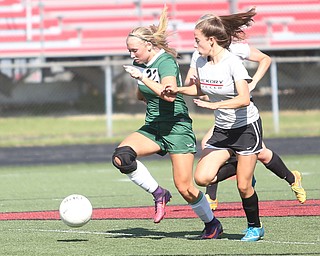 Gillian Koneval(22) West Branch v Hickory during the 9th annual Cardinal Classic soccer at Canfield High School, Saturday, July 8, 2017 in Canfield...(Nikos Frazier | The Vindicator)