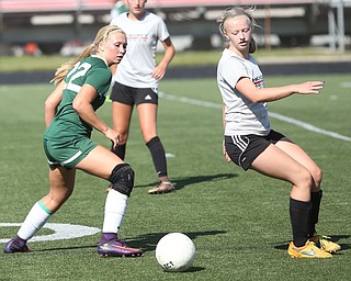 Gillian Koneval(22) West Branch v Hickory during the 9th annual Cardinal Classic soccer at Canfield High School, Saturday, July 8, 2017 in Canfield...(Nikos Frazier | The Vindicator)