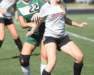 Gillian Koneval(22) West Branch v Hickory during the 9th annual Cardinal Classic soccer at Canfield High School, Saturday, July 8, 2017 in Canfield...(Nikos Frazier | The Vindicator)