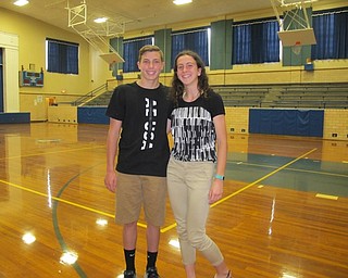 Neighbors | Alexis Bartolomucci.Track and field student athletes Alex Glaros and Jackie Grisdale won the National Federation of State High School Assocation Archie Griffin Award at Poland Middle School on May 31.