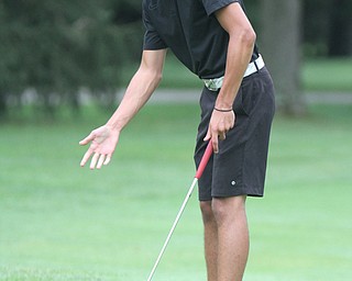 William D. Lewis The Vindictor  Jim Graham reacts after missing a puttduring GGOV Jr. qualifier at Trumbull CC July 13, 2017.
