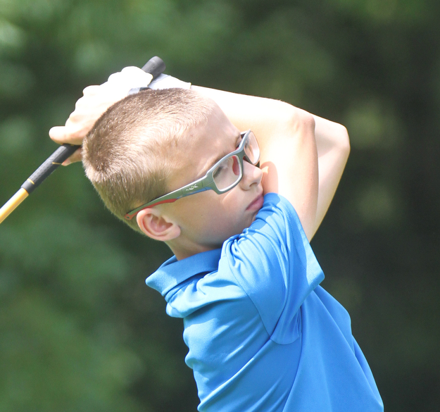 William D. Lewis The Vindictor  Caleb Domitrovich drives during GGOV Jr. qualifier at Trumbull CC July 13, 2017.