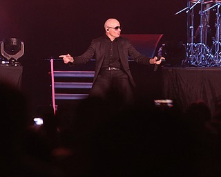 Pitbull performs during the Southwoods Concert For the Valley II at the Covelli Centre, Saturday, July 15, 2017 in Youngstown...(Nikos Frazier | The Vindicator)