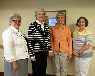 The Ursuline Sisters of Youngstown received a $10,000 grant from the St. Ann Legacy Grant Program by the Sisters of Charity Foundation of Cleveland. The grant will be used to strengthen mission integration and develop legacy planning. These ministries include: Beatitude House, Ursuline Sisters HIV/AIDS Ministry, The Ursuline Center, Ursuline Sisters Senior Living, Ursuline Preschool and Kindergarten, and Young Adult Outreach. Above, from left are Sister Mary McCormick, general supervisor, and Sister Patricia McNicholas, Sister Norma Raupple and Sister Regina Rogers.