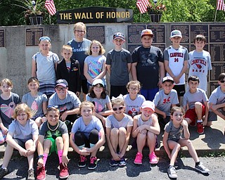 Neighbors | Abby Slanker.Hilltop Elementary School third-grade students in Karen Pavlov’s class visited the Wall of Honor at the War Vets Museum during the school’s annual Canfield History Walking Tour on June 2.