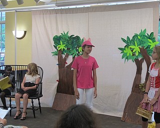 Neighbors | Alexis Bartolomucci.The children practiced their lines in their costumes for the upcoming "The Three Little Pigs in Fantasyland" play they learned at Drama Camp.
