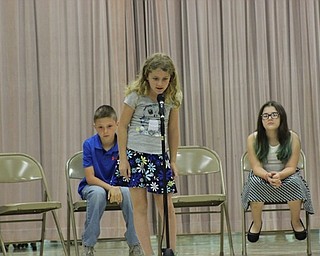 Neighbors | Abby Slanker.On June 5, a fourth-grade student at Hilltop Elementary School took her turn at the microphone during the school’s annual Fourth-Grade Spelling Bee, as the other contestants looked on.