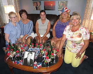 The event planning committee members organizing the Ronald Reagan barbecue for the Trumbull County Republican Party are, from left, Karen Combs, Cheryl Tennant, Regina McManus, Lori Hineman and Marleah Campbell. The event will take place Aug. 6 at Bronzwood Golf Club in Kinsman, and Jon Husted will be the special guest.