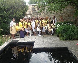 Above, members of the Youngstown Section of the National Council of Negro Women Inc. recently celebrated the 142nd birthday of its founder, Dr. Mary McLeod Bethune with a luncheon at Kravitz’s Deli in Fellows Riverside Garden. Dr. Bethune founded the council in 1935 and was a policy adviser to President Franklin D. Roosevelt, Mrs. Roosevelt and President Harry Truman. She also founded Bethune Cookman University, the United Negro College Fund and the Association for African American Life and History. The president of the Youngstown section of the organization is Angela Pickett. Meetings take place the second Saturday of each month at the McGuffey Centre and will resume in September. For information, visit NCNW.org.
