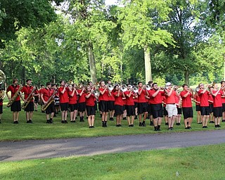 Neighbors | Abby Slanker.The Canfield High School Canfield Pride Marching Band performed prior to the start of the Till Open event on July 1.