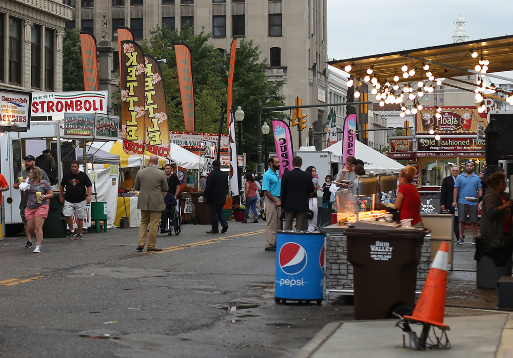 during the Greater Youngstown Italian Festival, Friday, August 4, 2017 in Downtown Youngstown...(Nikos Frazier | The Vindicator)