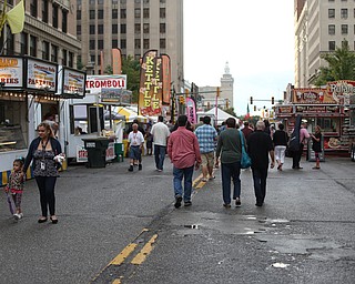 The crowd during the Greater Youngstown Italian Festival, Friday, August 4, 2017 in Downtown Youngstown...(Nikos Frazier | The Vindicator)