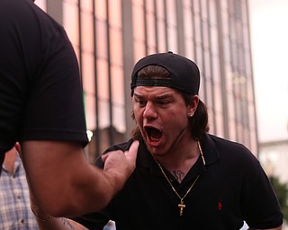 Luigi Lombardi of Hermitage, Pa. plays Mora during the Greater Youngstown Italian Festival, Friday, August 4, 2017 in Downtown Youngstown...(Nikos Frazier | The Vindicator)