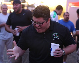Patsy Circelli of Lowelville plays Mora during the Greater Youngstown Italian Festival, Friday, August 4, 2017 in Downtown Youngstown...(Nikos Frazier | The Vindicator)