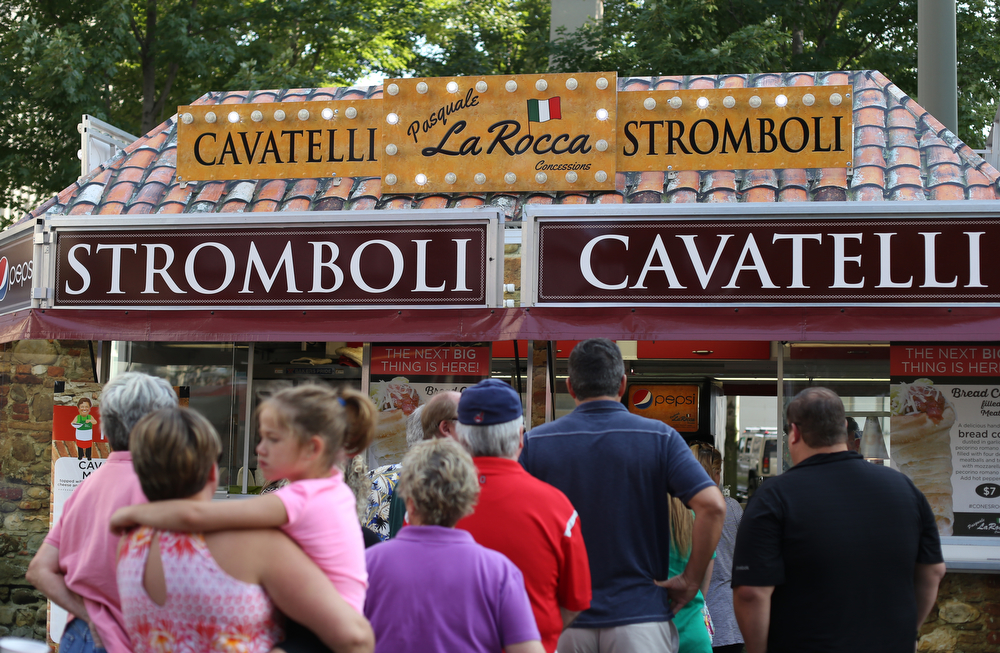 The early evening crowd during the Greater Youngstown Italian Festival, Saturday, August 5, 2017 in Downtown Youngstown...(Nikos Frazier | The Vindicator)