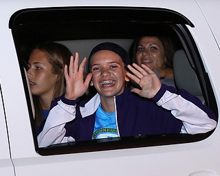 Big smiles from Connie Gougras as the Softball Little League World Series Champions return home, Sunday, August 6, 2017 in Poland...(Nikos Frazier | The Vindicator)