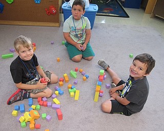 Neighbors | Alexis Bartolomucci.Children at Poland North Preschool played with blocks for one of their stations at the Success By 6 program.