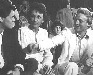 New York Aug 10, 1980 Family of VP Walter Mondale sits togethers during a news conference in New York's Sheraton Center from left, William Mondale, the VP's son, Joan Mondale, wife and Ted Mondale, son.