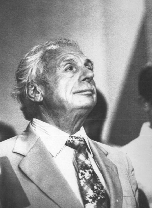 New York Aug 10, 1980  Former Ohio Go. Michael DeSalle watches activities att he 1980 DNC.