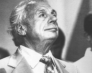 New York Aug 10, 1980  Former Ohio Go. Michael DeSalle watches activities att he 1980 DNC.