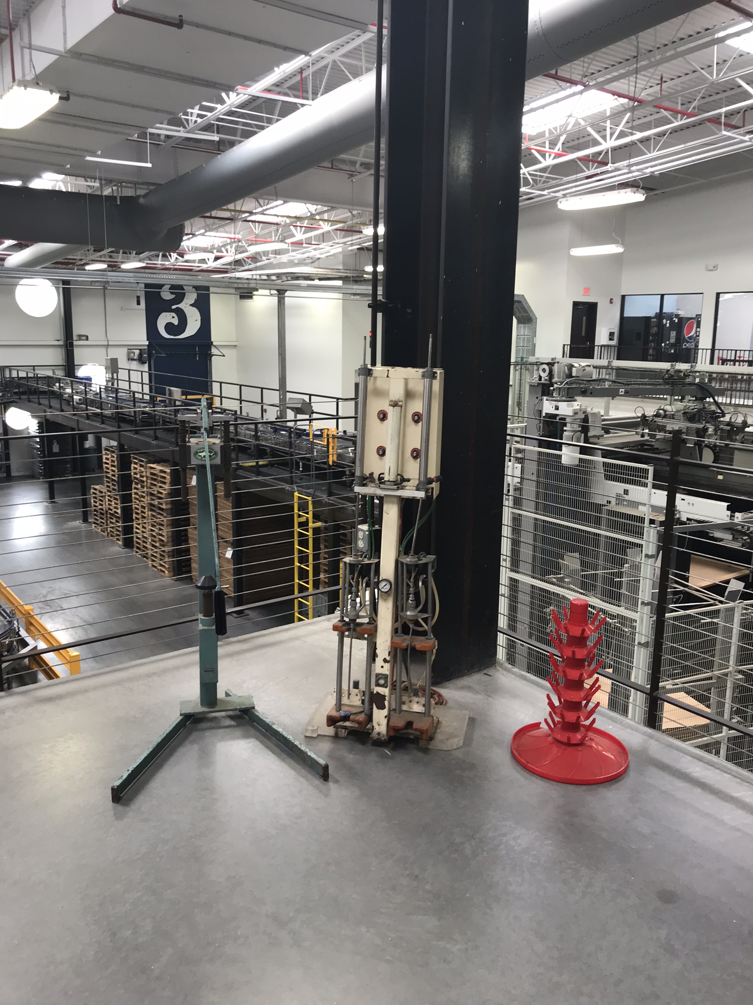 The original bottling equipment. 