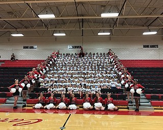 Neighbors | Submitted.The Canfield High School cheerleaders had their annual Kiddie Cheer Camp with approximately 215 girls from pre-K to eighth-grade attending.