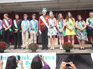 The 2017 4-H Royal Court at the Youth Day Ceremony at the 171st Canfield Fair, Thursday, August 31, 2017, at the Canfield Fairgrounds in Canfield...(Nikos Frazier | The Vindicator)