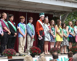 The 2017 4-H Royal Court at the Youth Day Ceremony at the 171st Canfield Fair, Thursday, August 31, 2017, at the Canfield Fairgrounds in Canfield...(Nikos Frazier | The Vindicator)